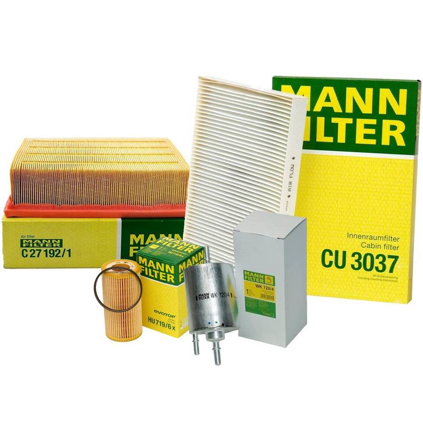 Audi Air / Cabin Air / Fuel / Engine Oil Filter Kit 8E0819439 - MANN-FILTER 3739282KIT